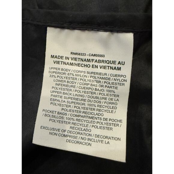 Nike Womens Black Gray Windrunner Chambray Hooded Full Zip Jacket L 856037-010 - Picture 7 of 10